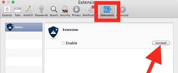 turn off extensions